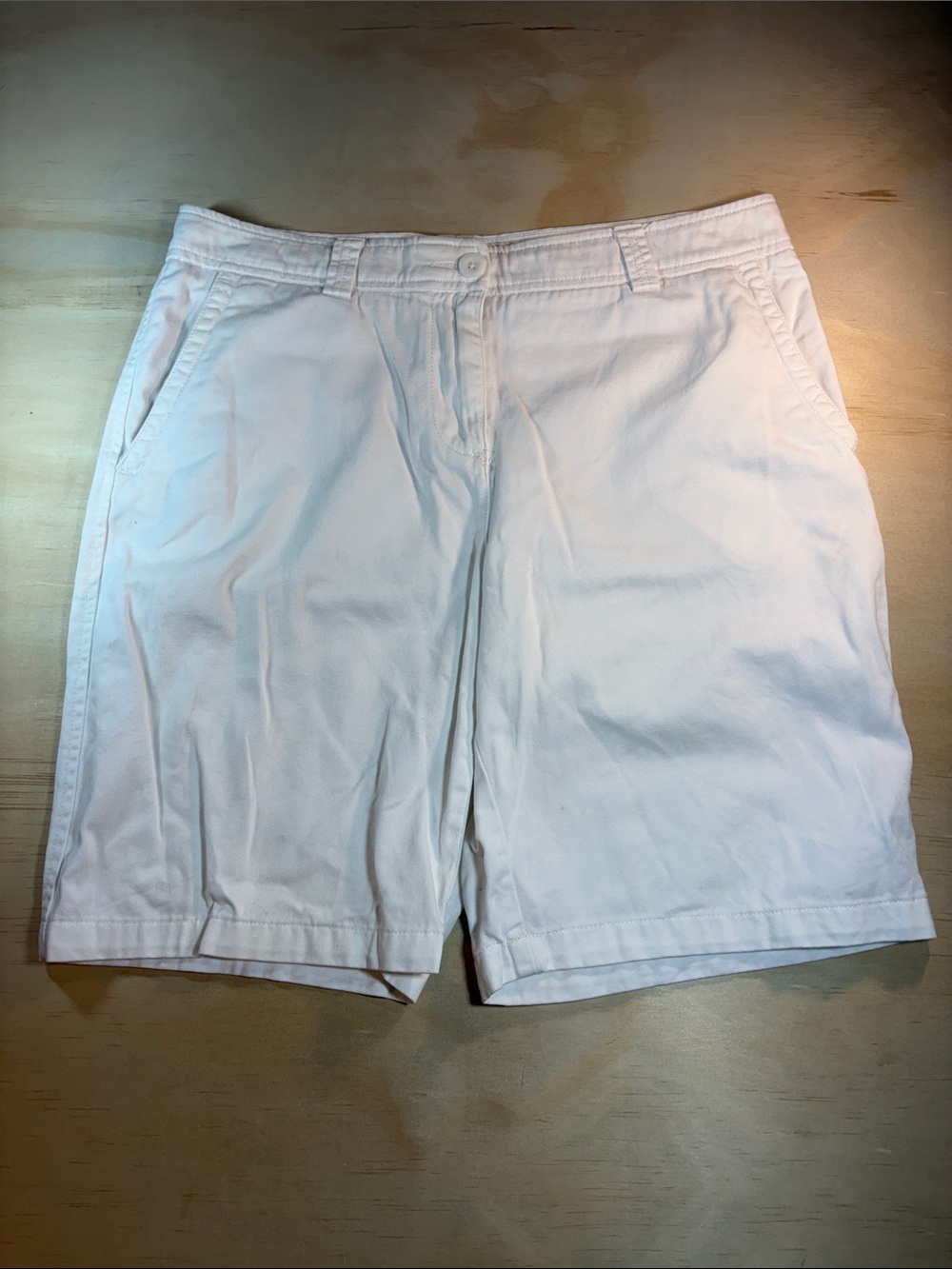 L.L. Bean Women’s White Bermuda Shorts
